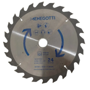 DISCO DE CORTE P/ MADEIRA  MMC 1800 DIAM 10 ESPES 2,8MM- MENEGOTTI ORG